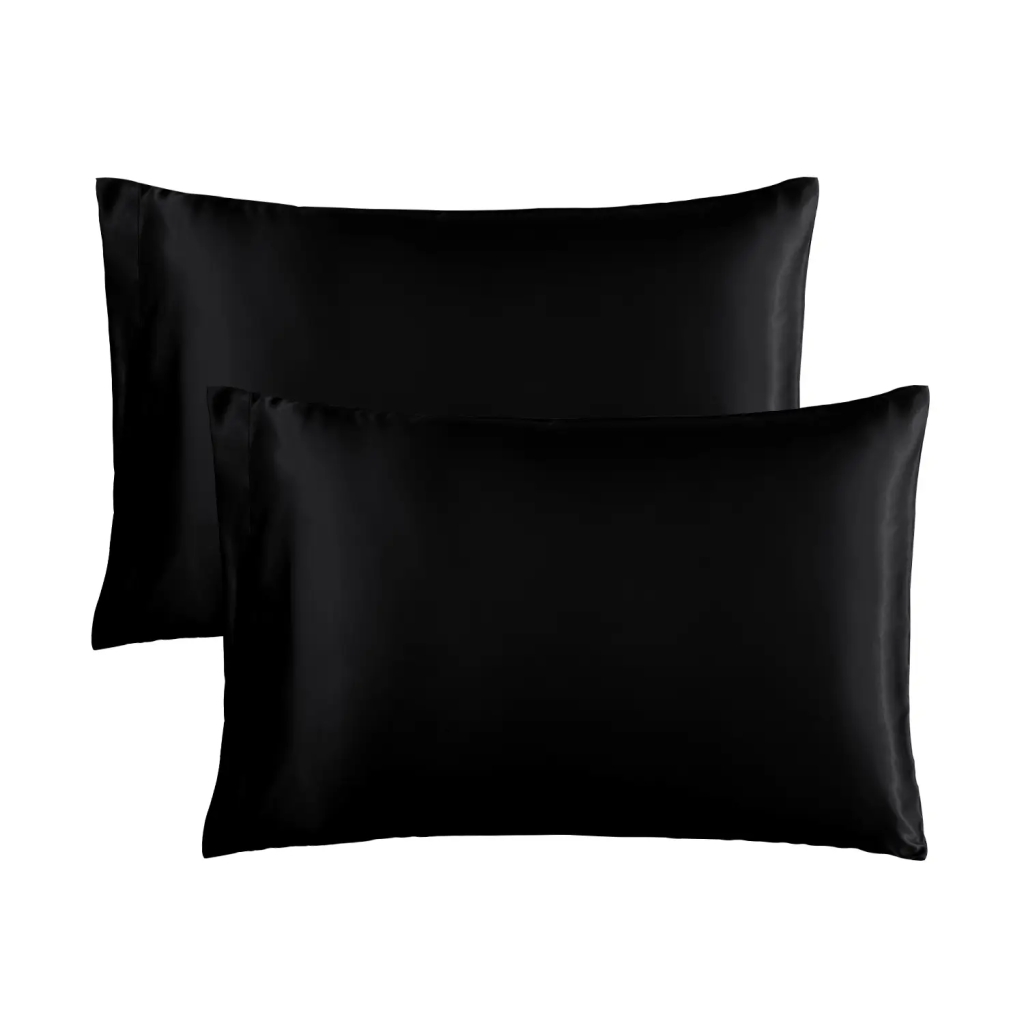 HAOK Satin Pillowcase for Hair and Skin, Silky Soft Pillow Cover with Envelop Closure – 2 Pack